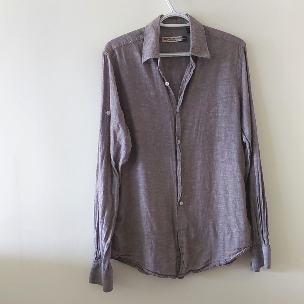 Projek raw linen blend shirt size S